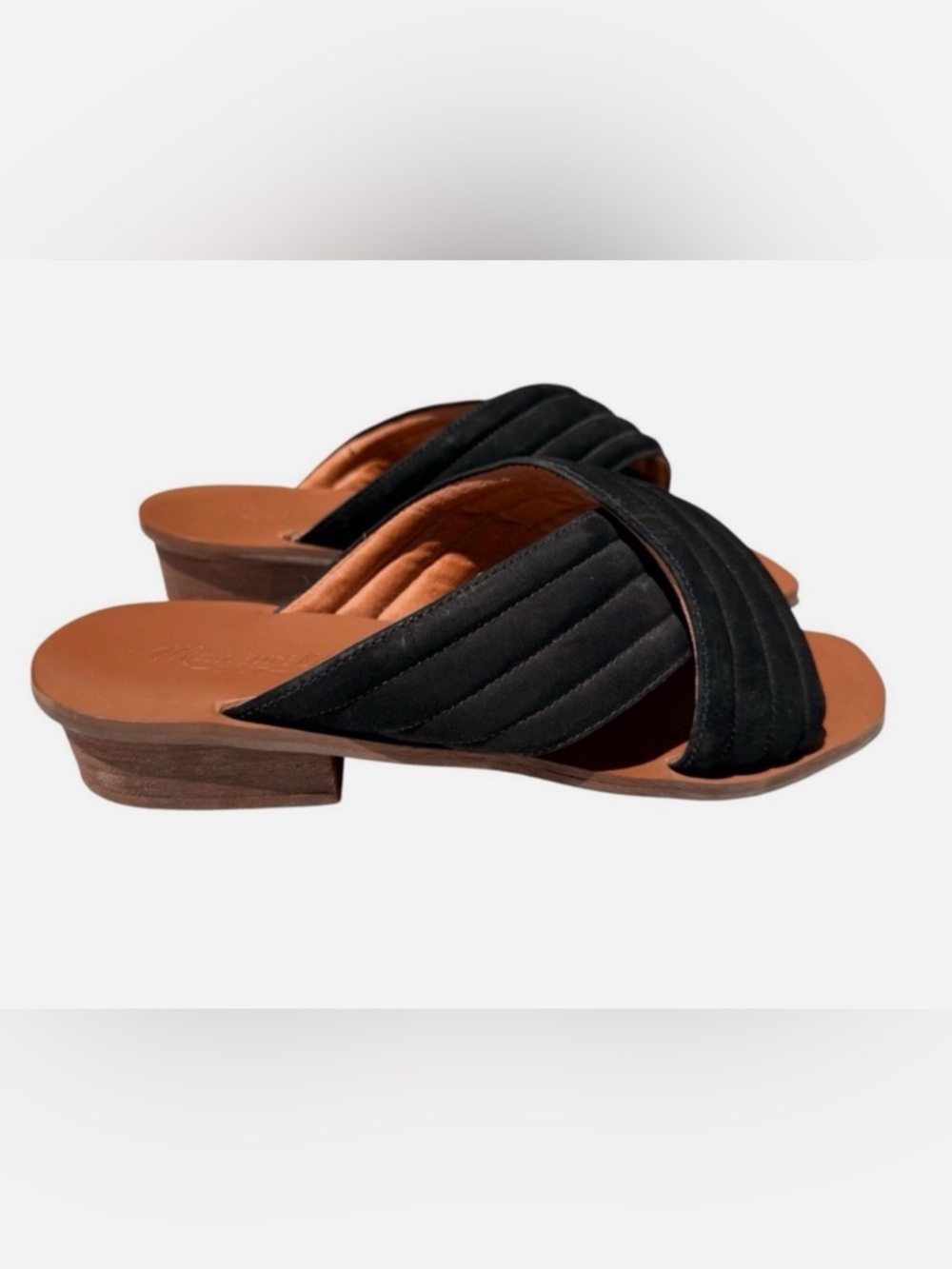 Madewell Suede Sandals Slides 8.5